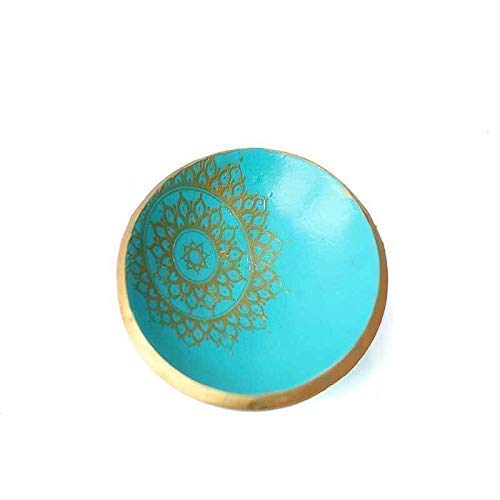 Turquoise Blue Trinket Dish or Ring Holder - Extra Small Home Decor for Jewelry Organization | Perfect Housewarming Gift for Women, Bridal Shower, and Bathroom Vanity