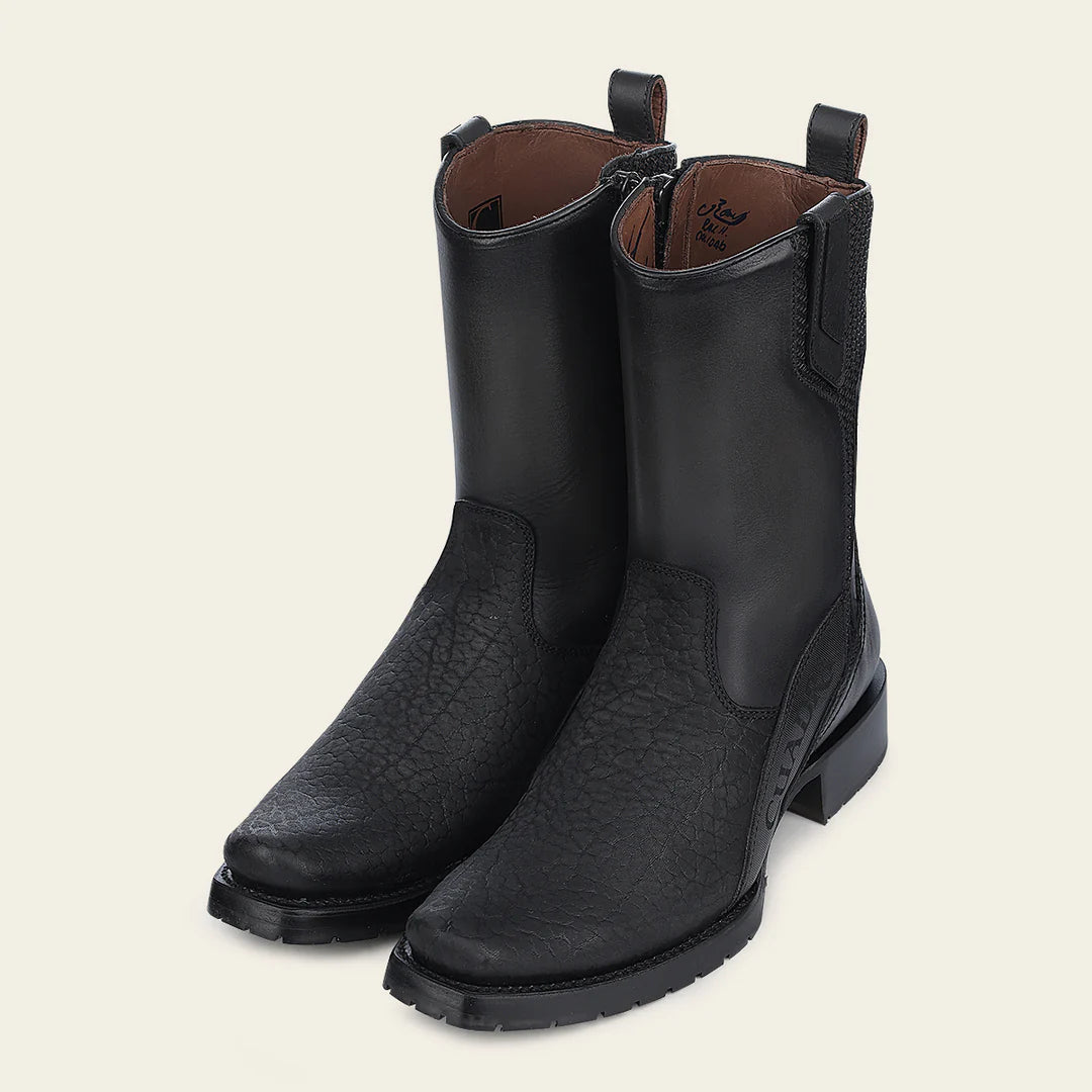 1J3HTC Men's Cuadra Oxford Dress Cowboy Boots - Genuine Leather Bull Neck Western Boots for Riding, Country Style & Casual Wear
