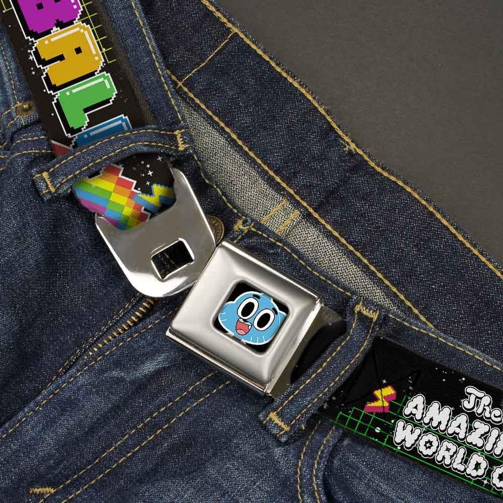 Pixel Collage Seatbelt Belt - Darwin Faces Design for Dad - 1.0