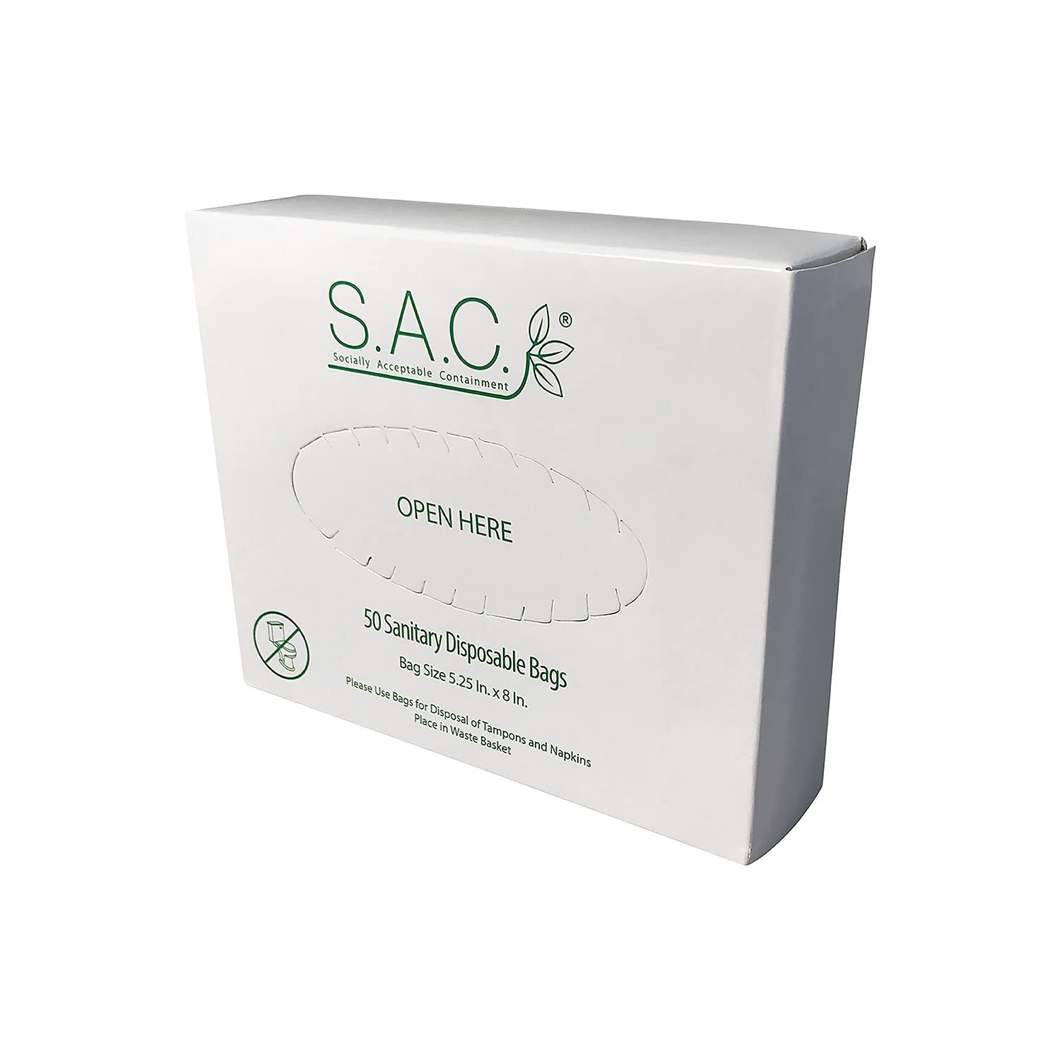 Eco-Friendly Menstrual Hygiene Bag Dispenser Set - Prefilled with 50 Disposable Bags for Women | Perfect for Public Restrooms, Travel & Emergency Kits