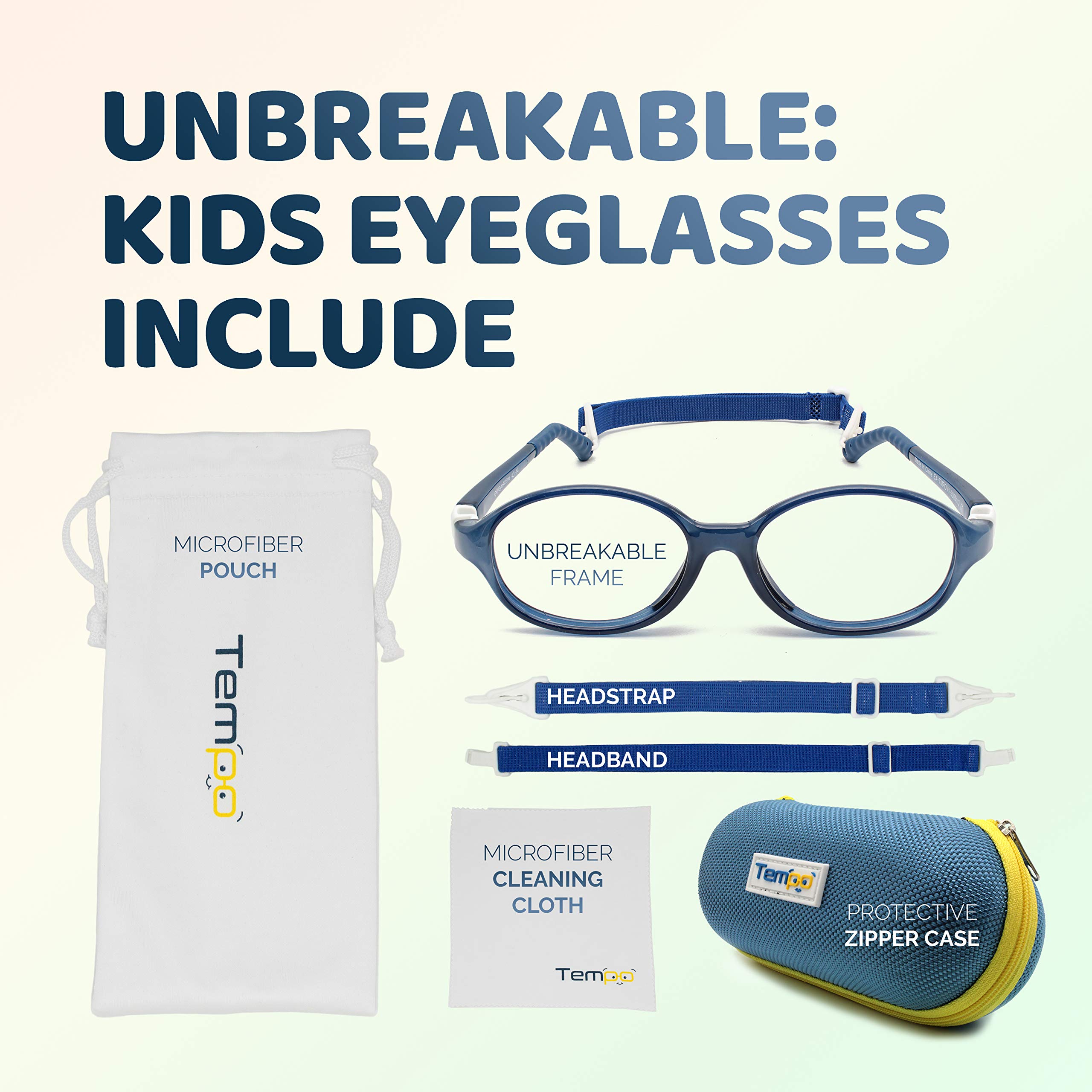 Unbreakable Kids Glasses - Flexible & Durable Children's Eyewear for Active Lifestyles - Perfect for School, Sports, and Everyday Play - Model 3005