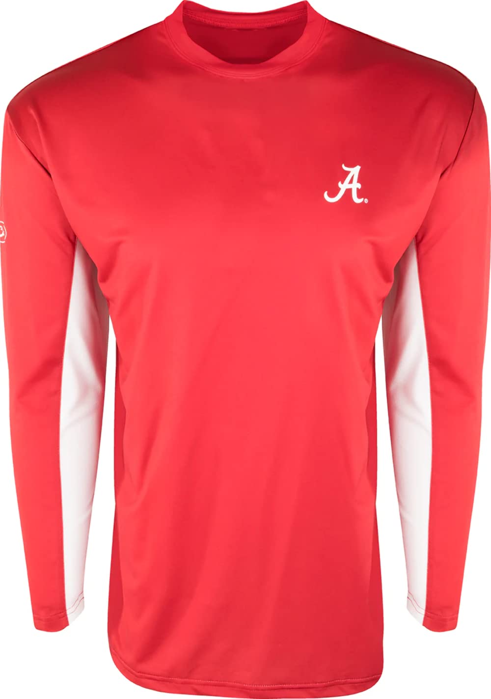 Drake Waterfowl Alabama Long Sleeve Performance Crew Shirt for Hunting & Outdoor Activities - Moisture Wicking, Durable & Comfortable