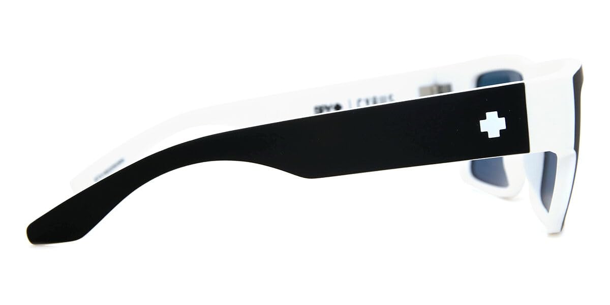 SPY Cyrus Whitewall Sunglasses - Happy Gray Green Frame with Red Spectra Mirror Lens for Cycling, Running & Outdoor Sports