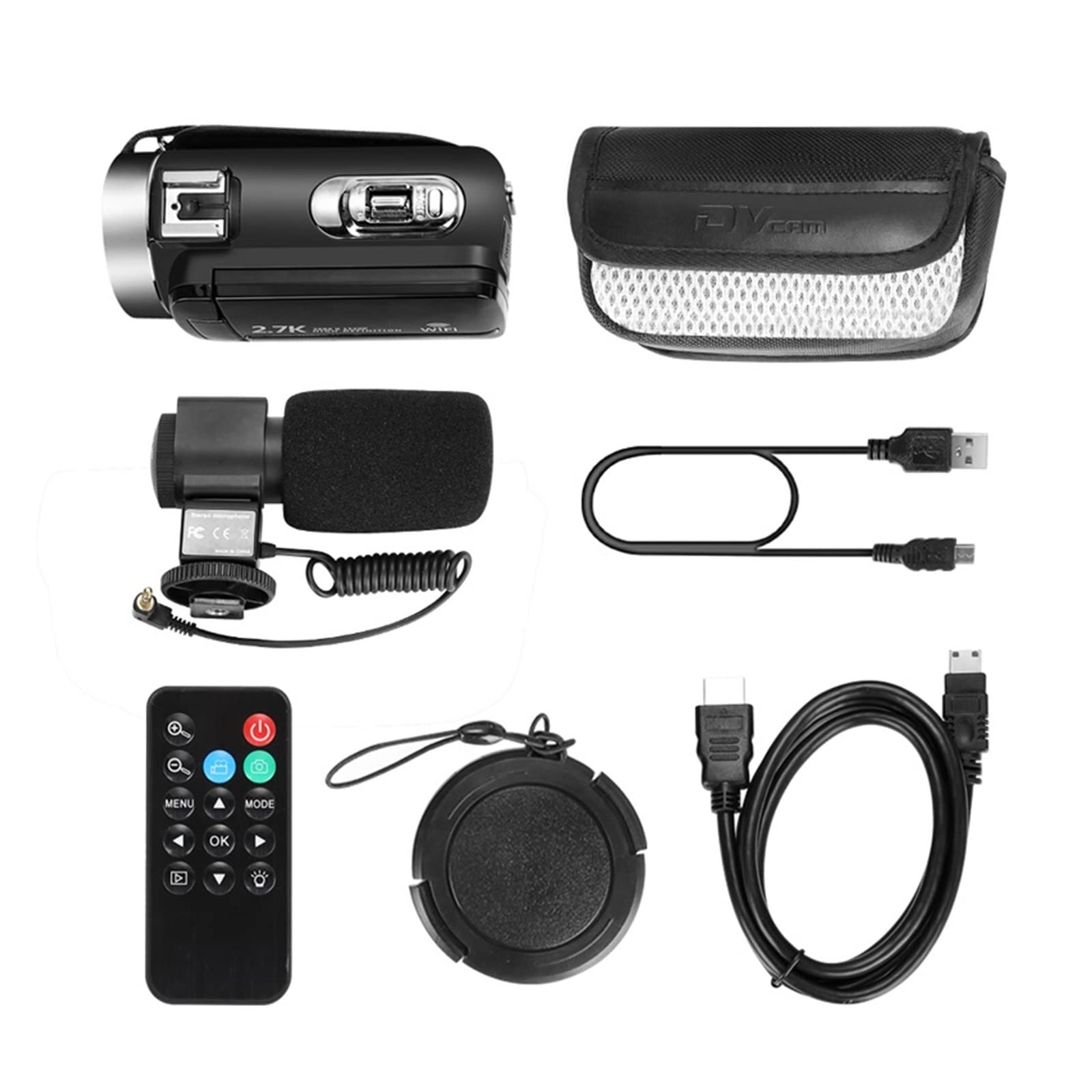 AUBEST 2.7K HD Digital Video Camera Camcorder with 3.0 Inch Touch Screen, 30MP & 16X Zoom - 2 Pack for Vlogging, Travel, Home Movies, YouTube Content Creation