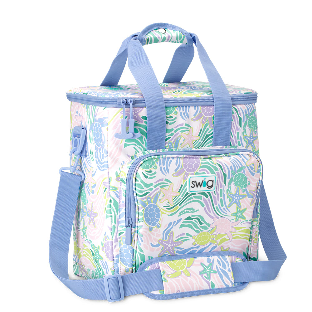 Sea Swirl Boxxi 24 Cooler - Premium Insulated Beach Cooler for Picnics, Camping & Outdoor Adventures - Keeps Drinks Cold for 24 Hours