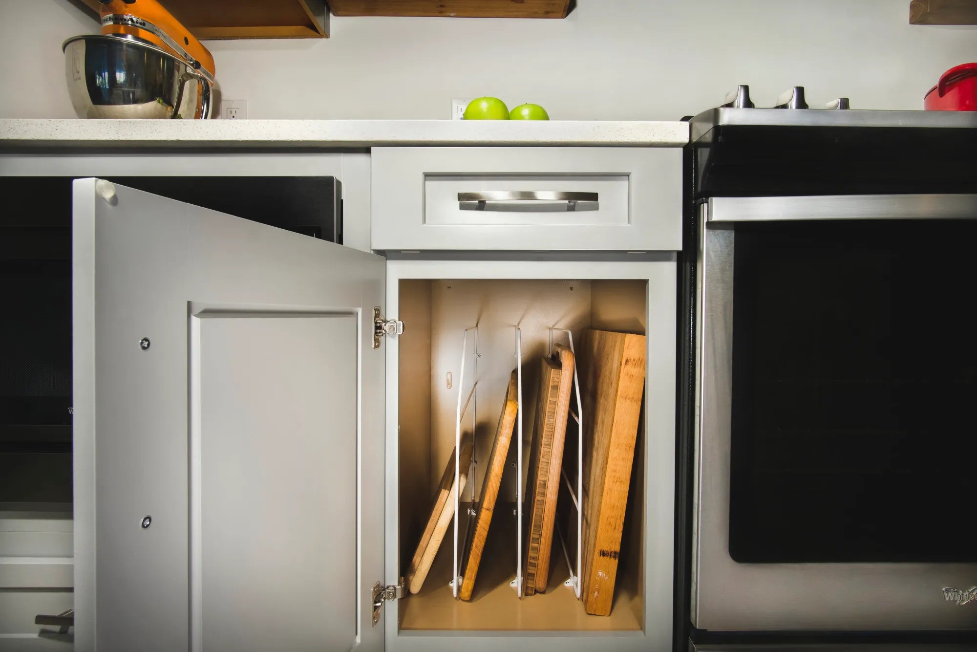 12 Tray Divider White - Stackable Plastic Organizer for Kitchen, Office, or Craft Room Storage - Perfect for Drawers, Shelves, and Cabinets