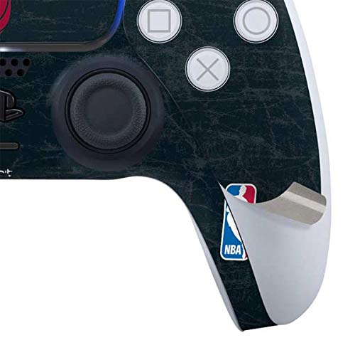Officially Licensed NBA Miami Heat Black Partial Logo Gaming Skin Decal for PS5 Controller - Perfect for Gaming Enthusiasts & Miami Heat Fans
