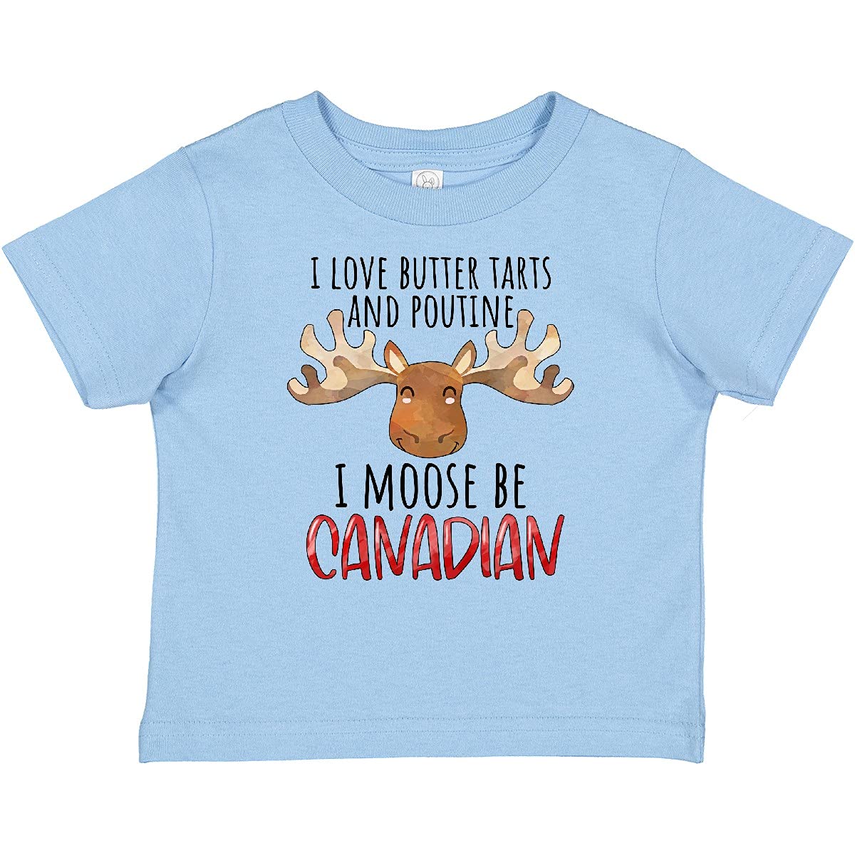 I Love Butter Tarts and Poutine I Moose Be Canadian Pun Baby T-Shirt | Cute Canadian-Themed Outfit for Kids | Perfect for Canada Day, Family Photos & National Pride