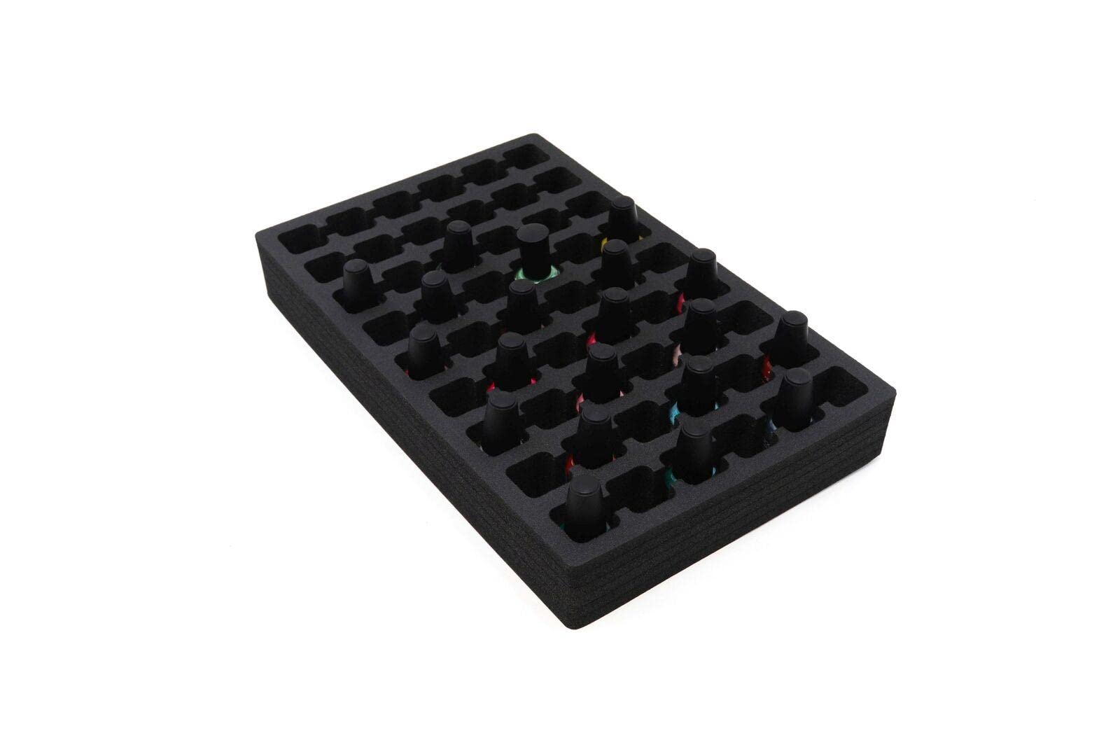 Washable Black Foam Nail Polish Drawer Organizer - 10.1
