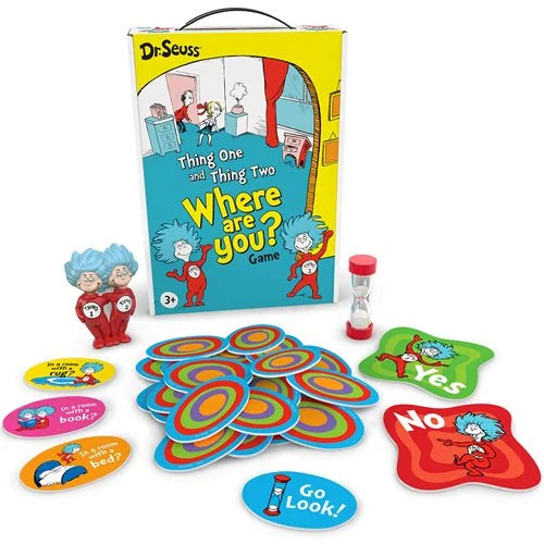 Dr. Seuss Thing 1 and Thing 2 Where Are You? Board Game for Kids - Fun Family Game Night Activity, Perfect for Birthday Parties & Indoor Play