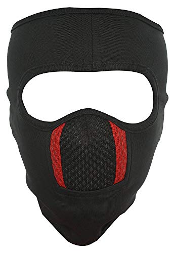 JIGGSTER Lycra Face Mask - Breathable & Comfortable Black Mask for Sports, Running & Outdoor Activities