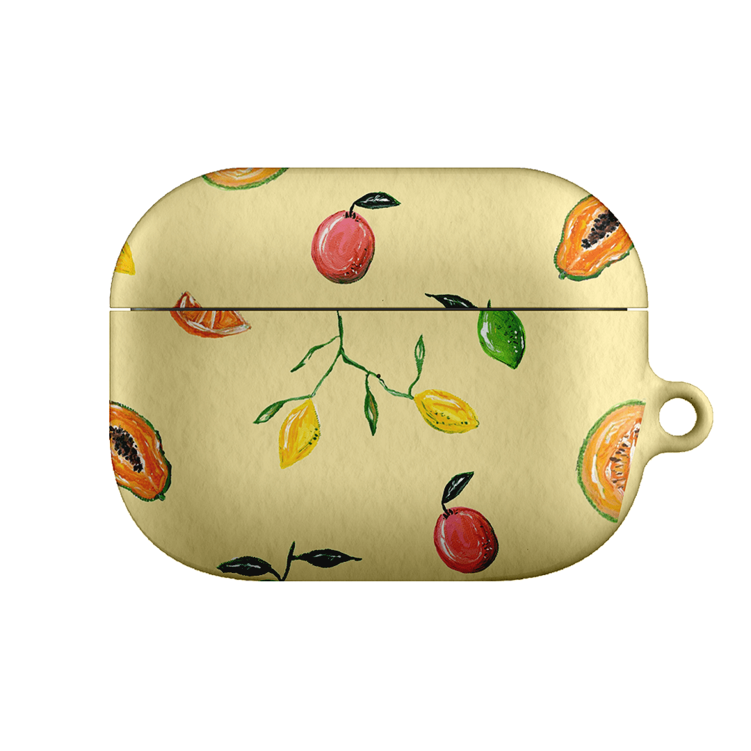 Premium Golden Fruit AirPods Pro Case - Trendy Protective Cover for Apple AirPods Pro (1st & 2nd Gen) | Cute Aesthetic Accessory for Girls, Teens & Women | Perfect for School, Work, Travel & Daily Use
