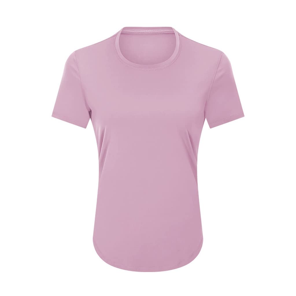 Ultralight Naked-Feel Workout Yoga T-Shirt for Women - Hip-Length Running Gym Top, Breathable Short Sleeve Sport Shirt - Perfect for Yoga, Fitness, Running & Gym Workouts