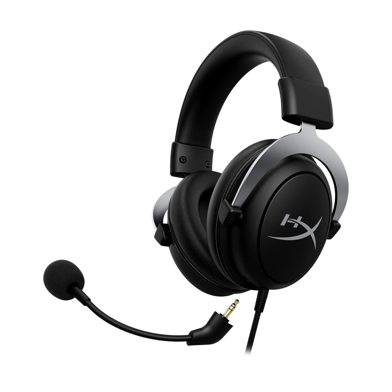HyperX CloudX Official Xbox Licensed Gaming Headset - Compatible with Xbox One & Series X|S - Memory Foam Ear Cushions - Detachable Noise-Cancelling Mic - In-line Audio Controls - Black/Silver - Perfect for Competitive Gaming & Immersive Xbox Experience