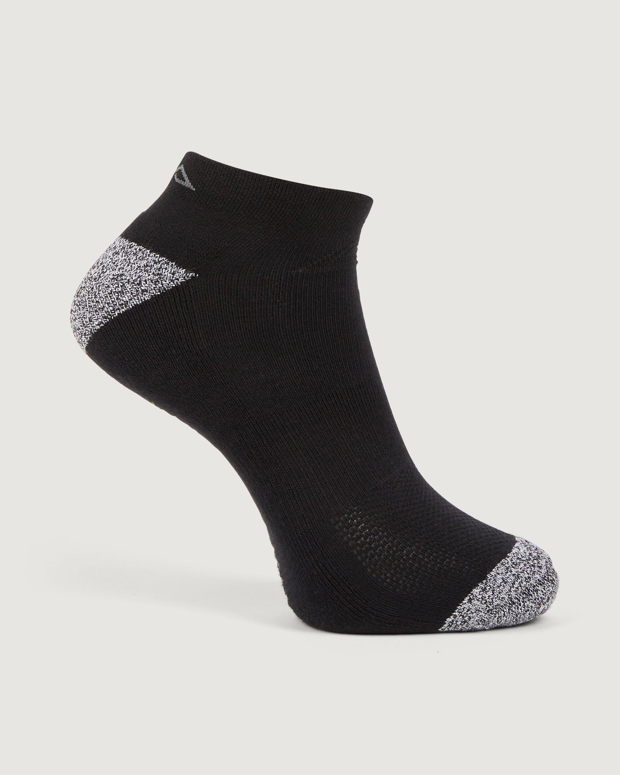 Accion driMOTION Low Cut Socks 3-Pack - Black, White & Blueridge | Moisture-Wicking Athletic Socks for Running, Gym & Everyday Wear