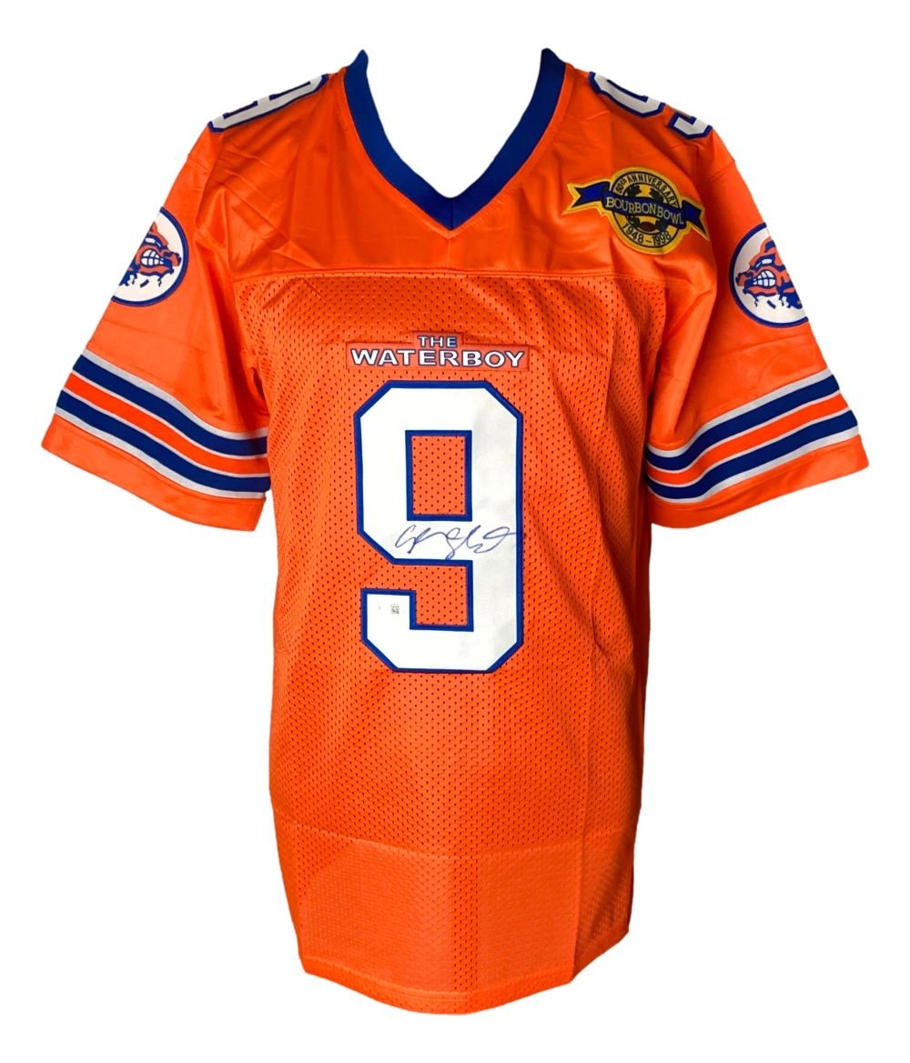 Adam Sandler Autographed The Waterboy Bobby Boucher Football Jersey - Authentic Signed Memorabilia BAS BL66012 - Perfect for Movie Fans, Sports Collectors, and Gift Giving
