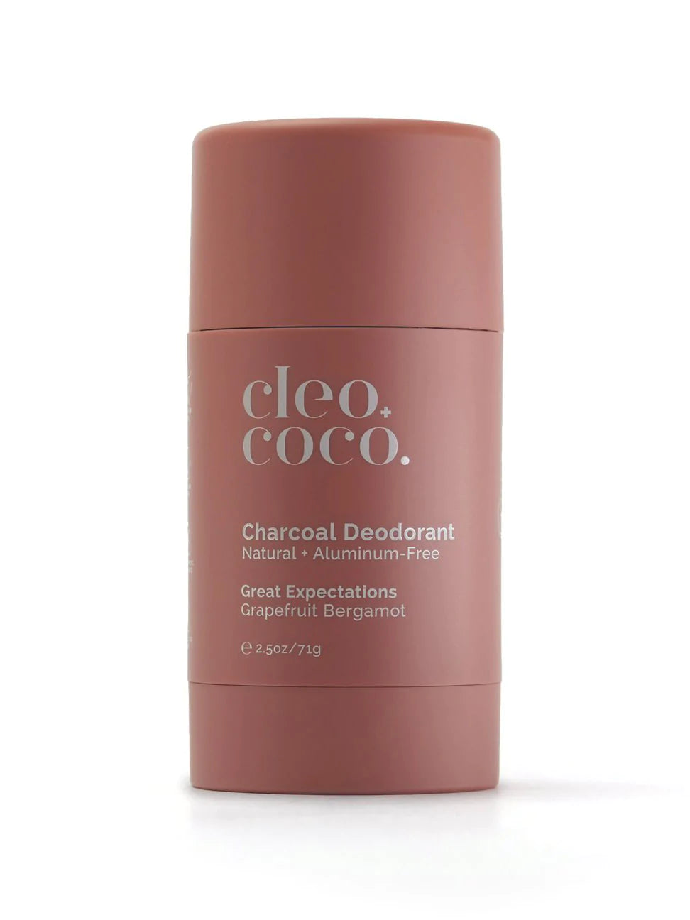 Natural Charcoal Deodorant for Women & Men - Great Expectations Grapefruit Bergamot Scent, Aluminum-Free & Long-Lasting - Perfect for Gym, Work & Daily Freshness