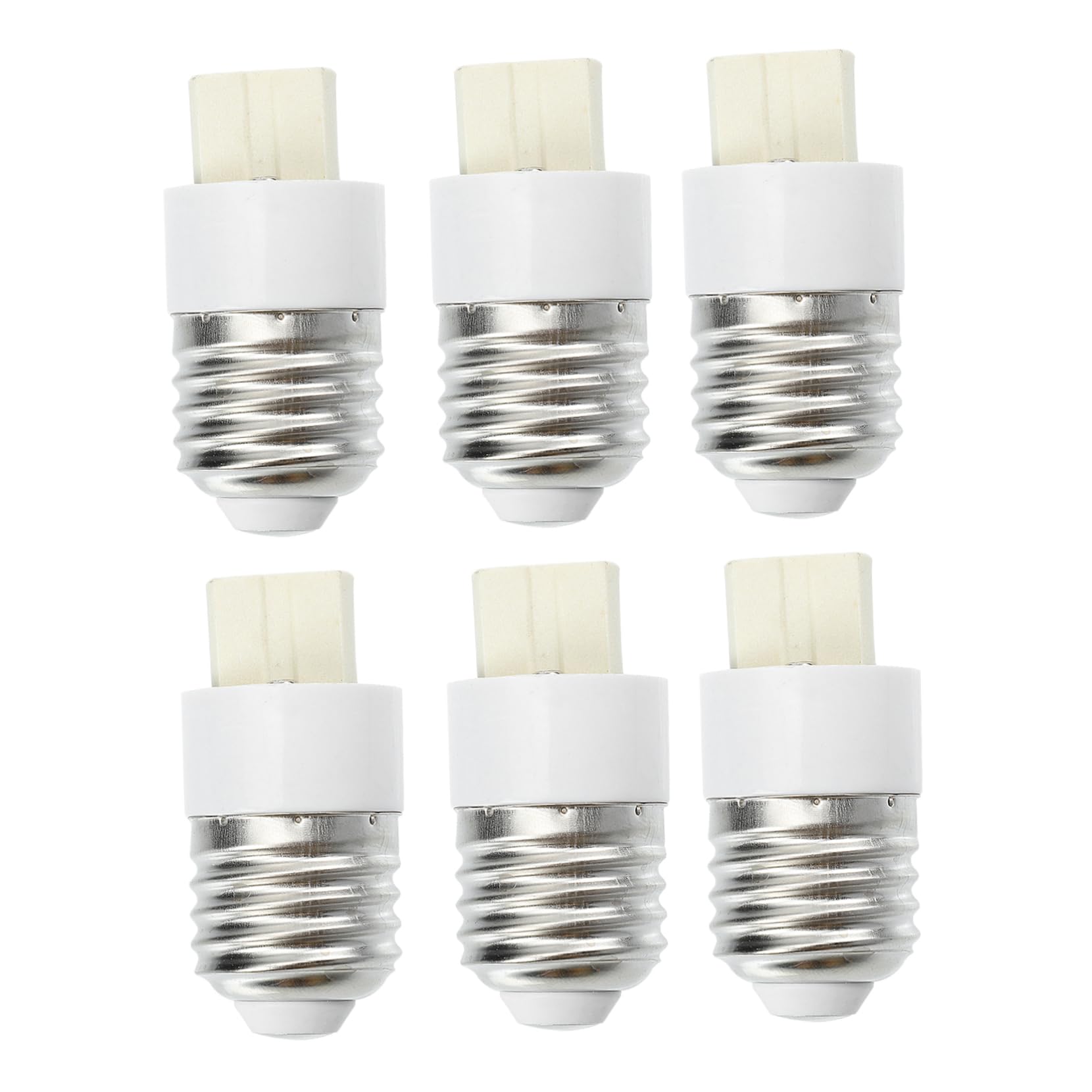 6-Pack E12 to G9 Light Bulb Socket Adapter - E12 Lampholder Converter for G9 LED Bulbs - Light Socket Outlet Extender - Perfect for Chandeliers, Pendant Lights & Home Lighting Fixtures