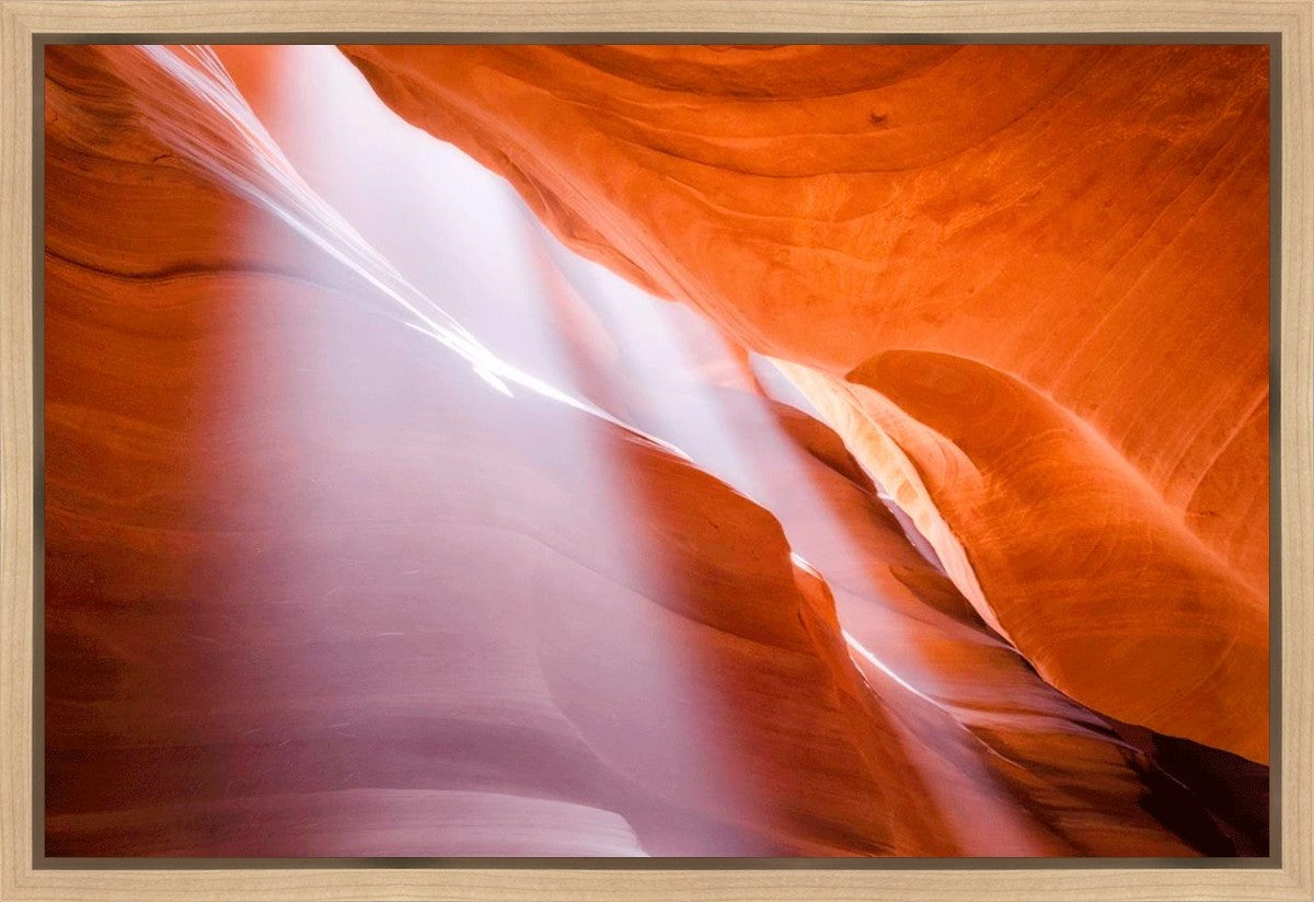Stunning Antelope Canyon Light Shafts Wall Art - Premium Gallery Wrap Canvas Print - Perfect for Living Room, Bedroom & Office Decor
