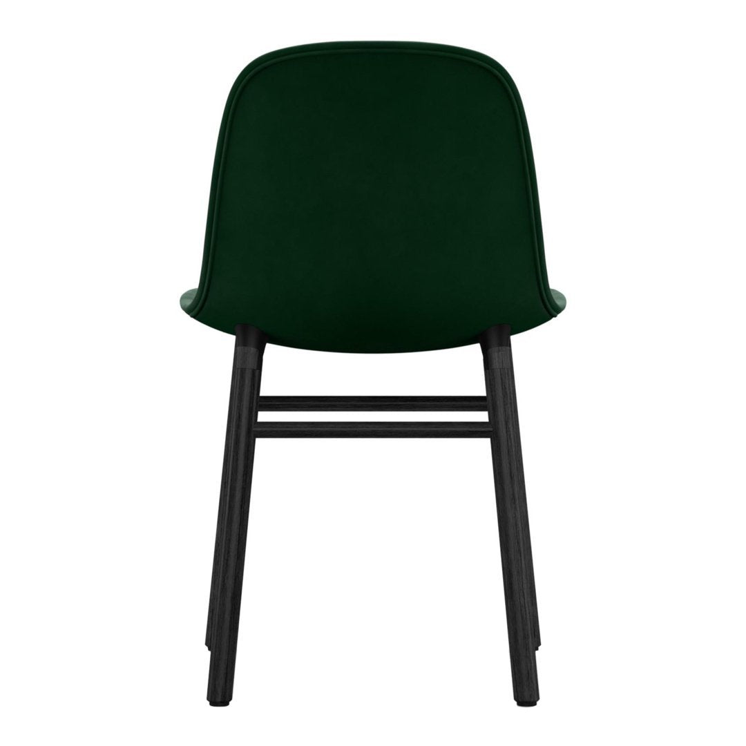 Modern Upholstered Form Chair with Solid Wood Legs - Perfect for Home Office, Living Room & Dining Room Decor