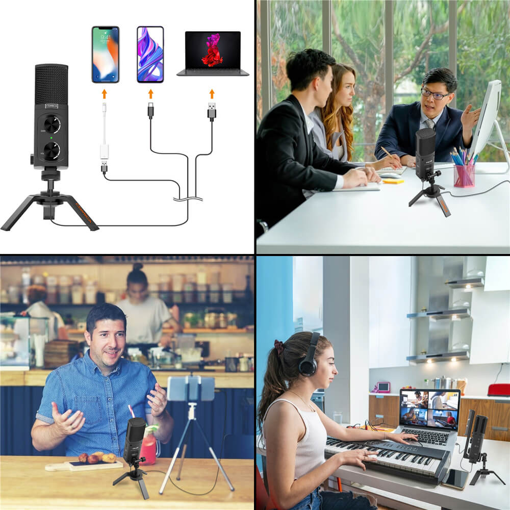 STM USB Versatile Metal Condenser Super Cardioid Microphone - Professional Studio Recording, Podcasting & Streaming - Clearance Sale