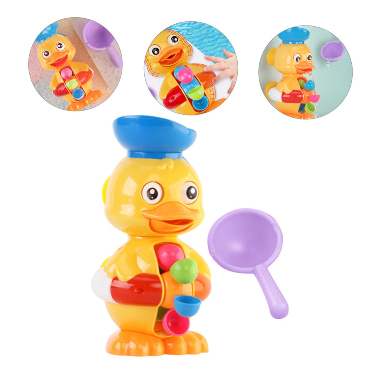 FAVOMOTO 4 Sets Duck Bath Toys with Bubble Machine - Fun Bathtub Toys for Kids, Toddlers & Babies - Perfect for Bath Time Play, Sensory Development & Water Play Activities