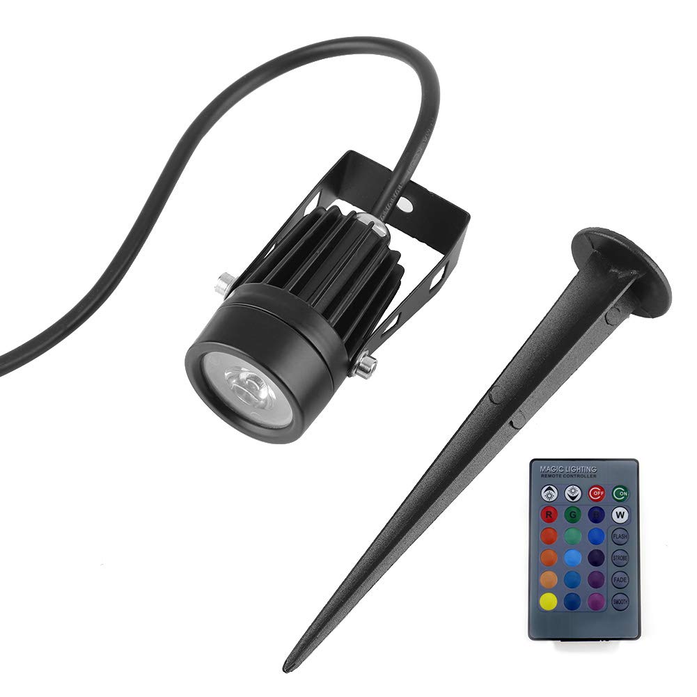 Vbestlife 12V Outdoor Garden Lights - Colorful Modern & Industrial Floor Lamp for Courtyard, Patio, Backyard - Waterproof LED Landscape Lighting for Pathways, Decks, and Outdoor Events