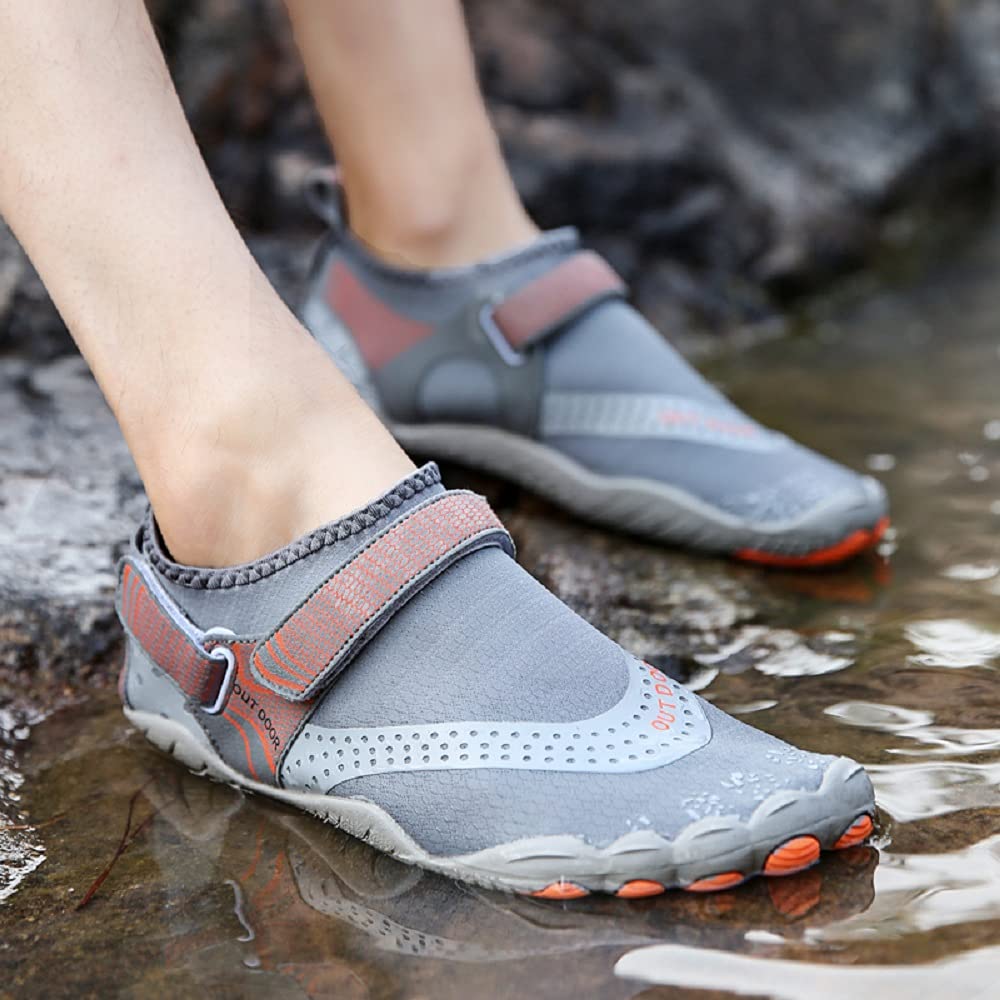 Tongzone Quick-Dry Water Shoes for Men & Women - Barefoot Aqua Shoes for Swimming, Hiking, Beach & Water Sports | Lightweight Athletic Water Shoes for Pool, Surfing & Outdoor Activities