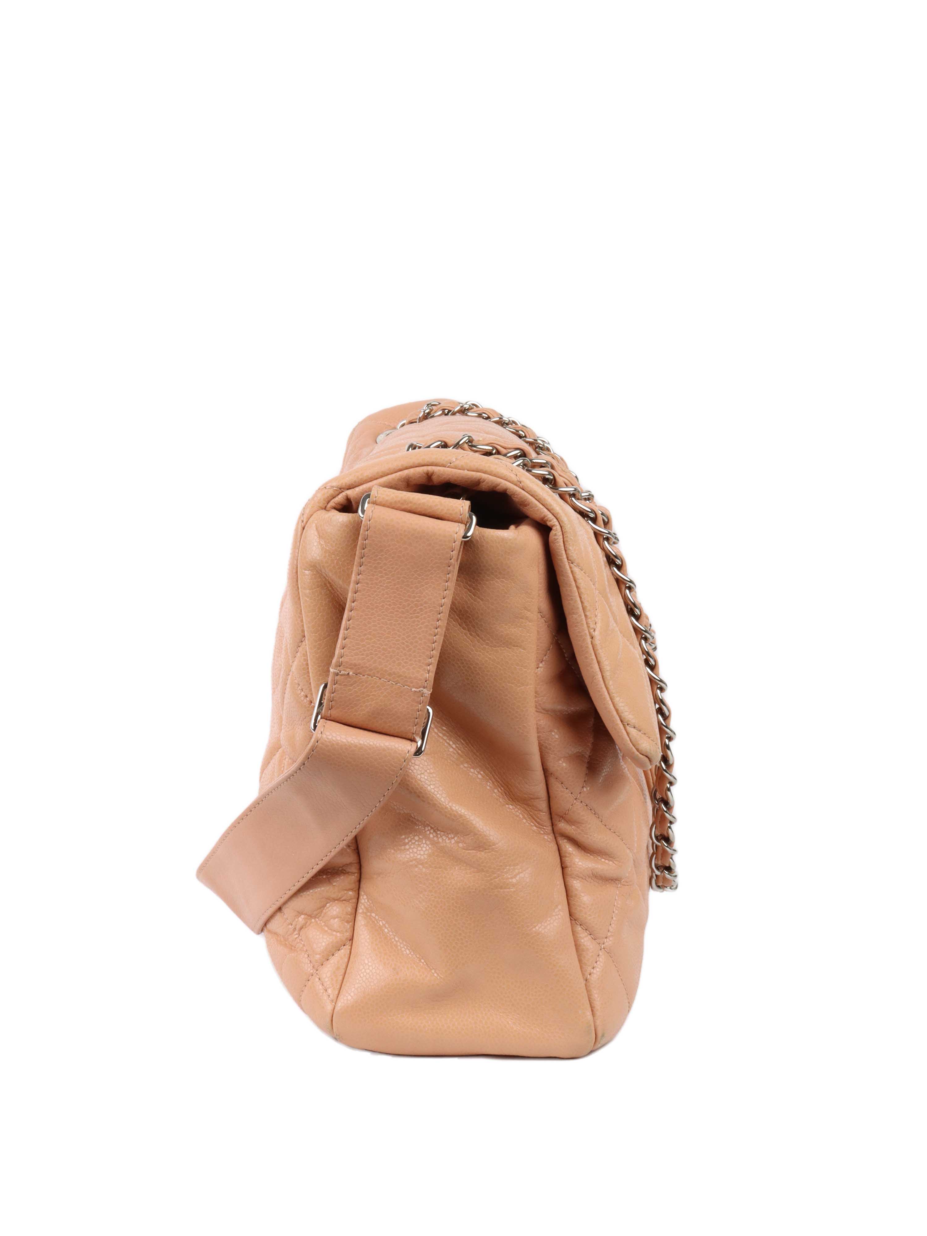 Chanel Patent Salmon Leather Shoulder Bag for Women - Luxury Designer Handbag for Evening Parties, Date Nights & Special Occasions