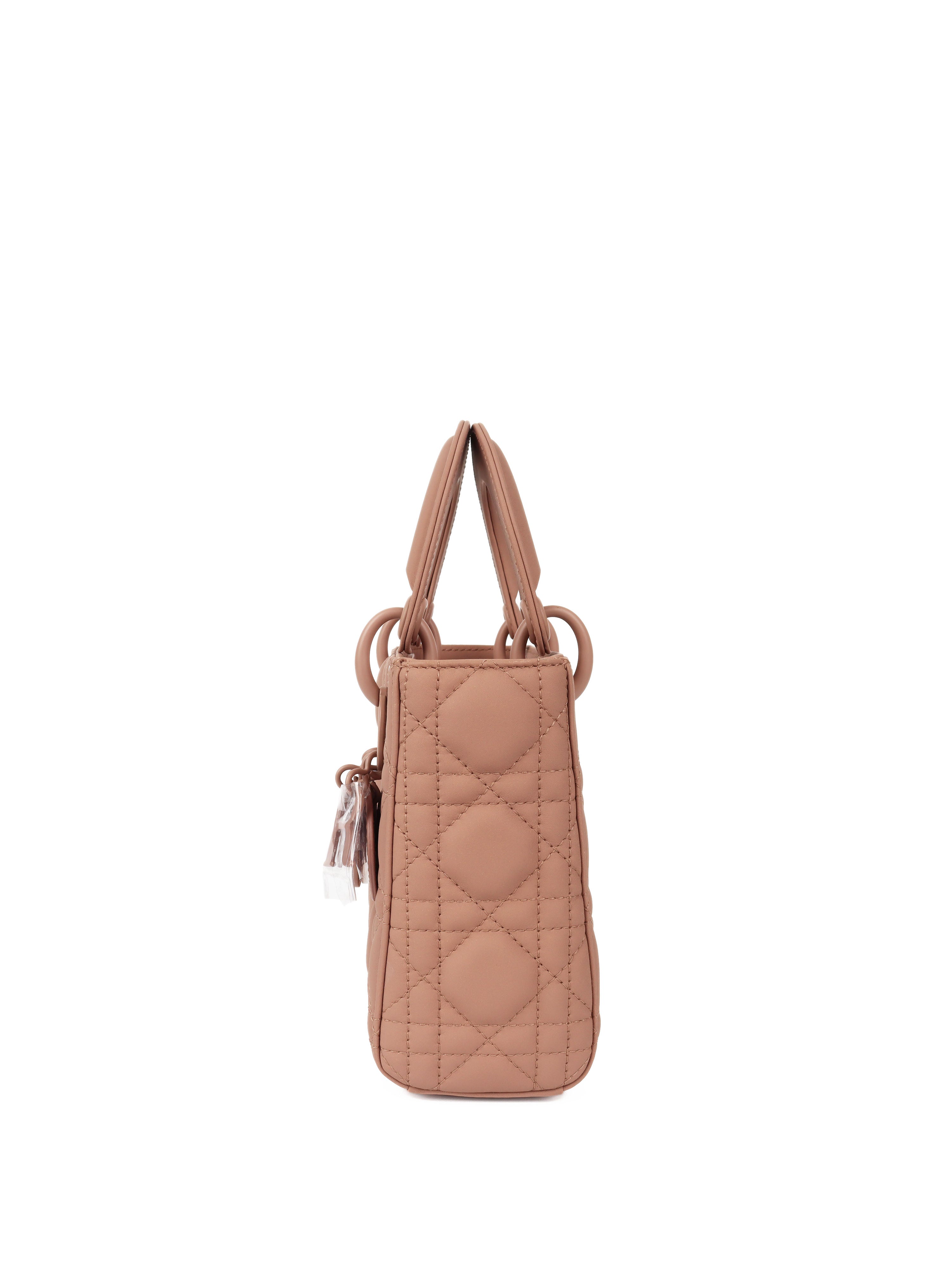 Dior Small Matte Lady Dior Blush - Luxury Designer Handbag for Women | Perfect for Evening Parties, Date Nights & Special Occasions