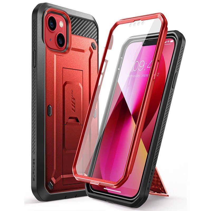 Durable iPhone 13 Mini Full Body Rugged Case with Holster & Kickstand - Shockproof Protection for Outdoor, Work & Active Lifestyle