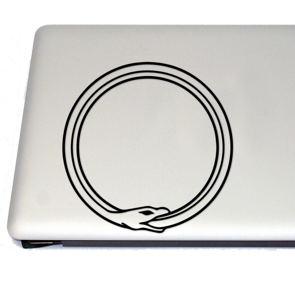 Ouroboros Vinyl Decal for Cosplay & Fan Gear - Black Sticker for Laptops, Cars & DIY Projects | Anime & Gaming Accessories