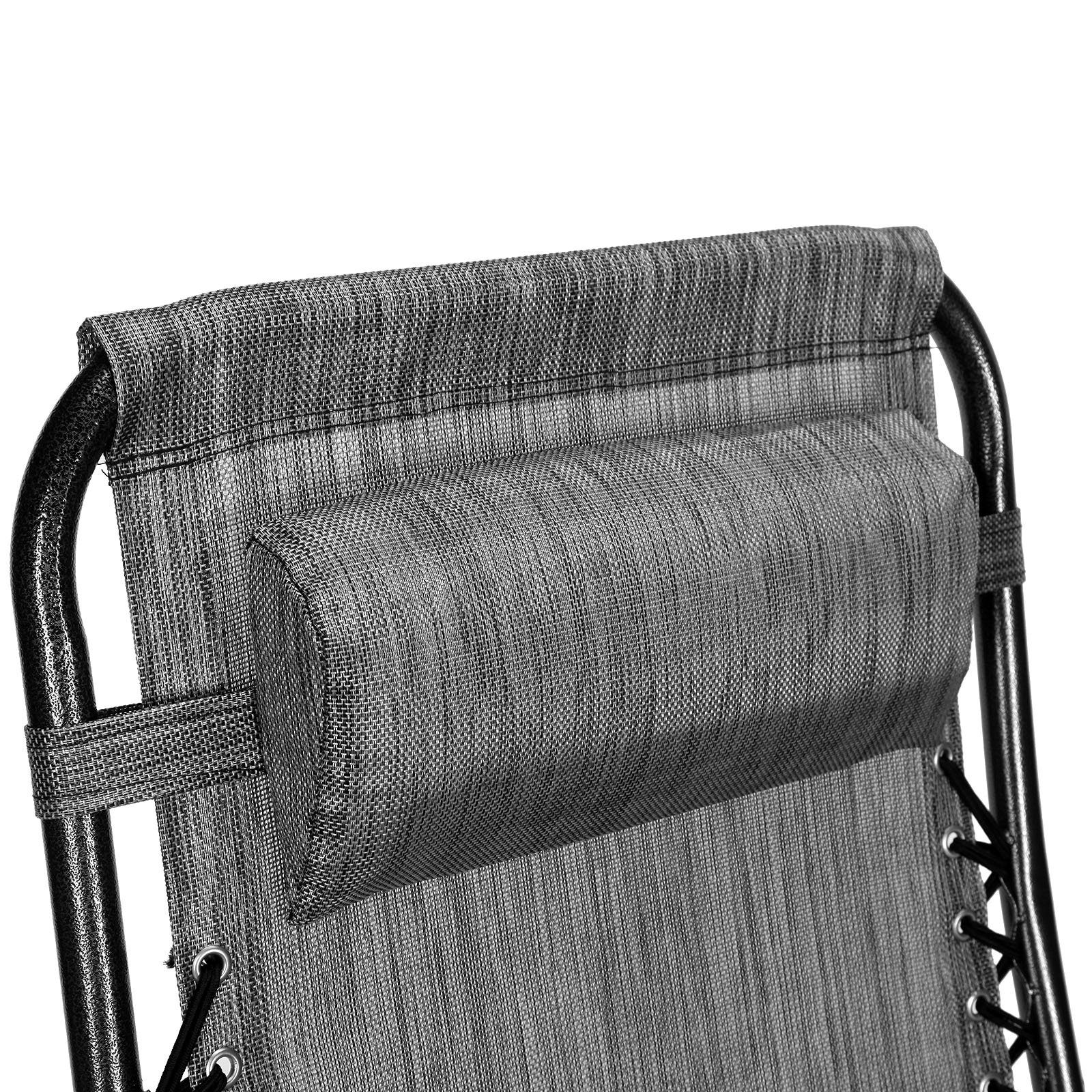 Premium Set of 2 Zero Gravity Outdoor Lounge Chairs with Cup Holder & Phone Holder - Adjustable Folding Patio Recliners for Backyard, Poolside & Beach Relaxation