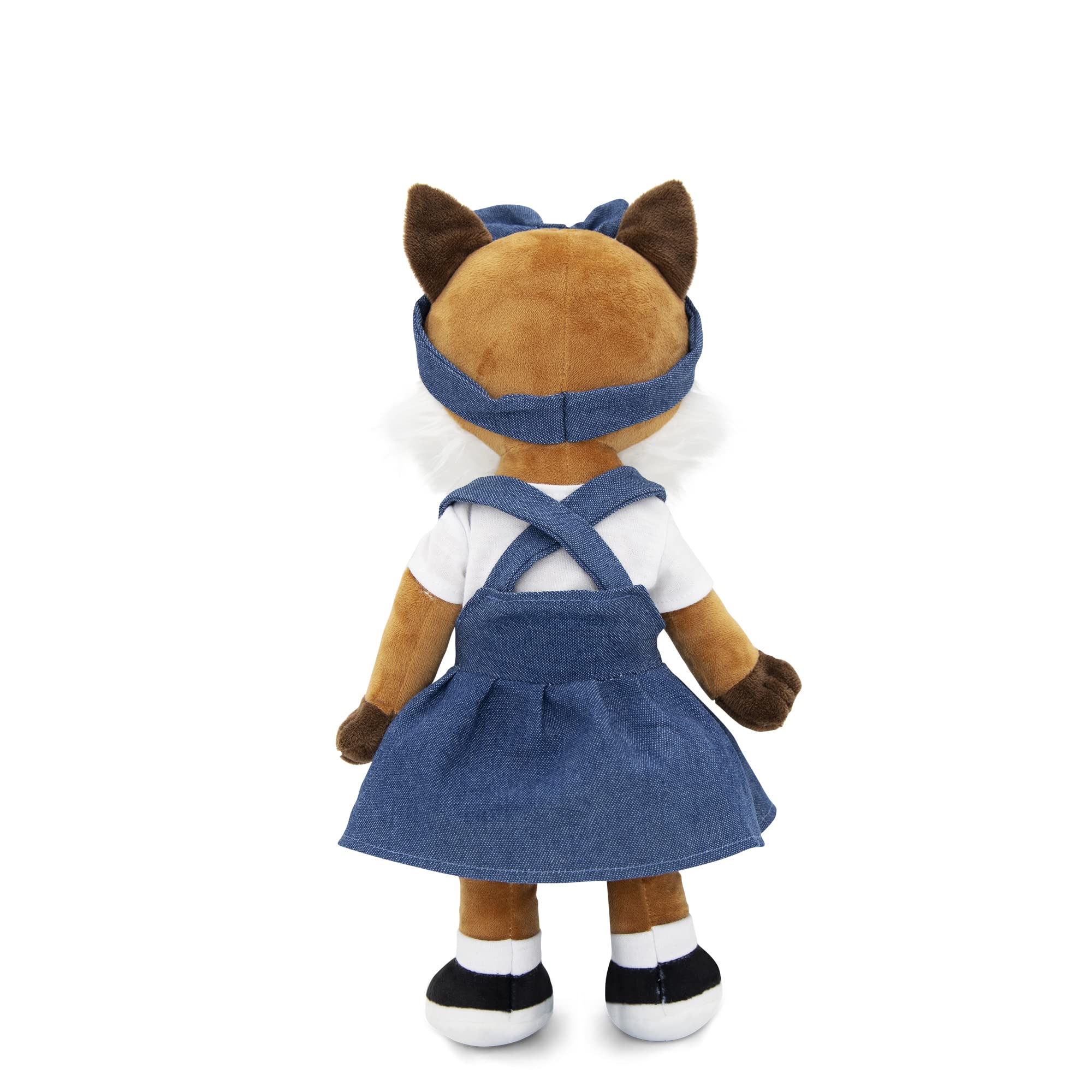 Eimmie Playtime Plushible Soft Rag Doll - 14 Inch Fox Plush Toy for Baby Girls & Toddlers | First Doll Gift, Cuddly Stuffed Animal for Nursery, Bedtime & Playtime