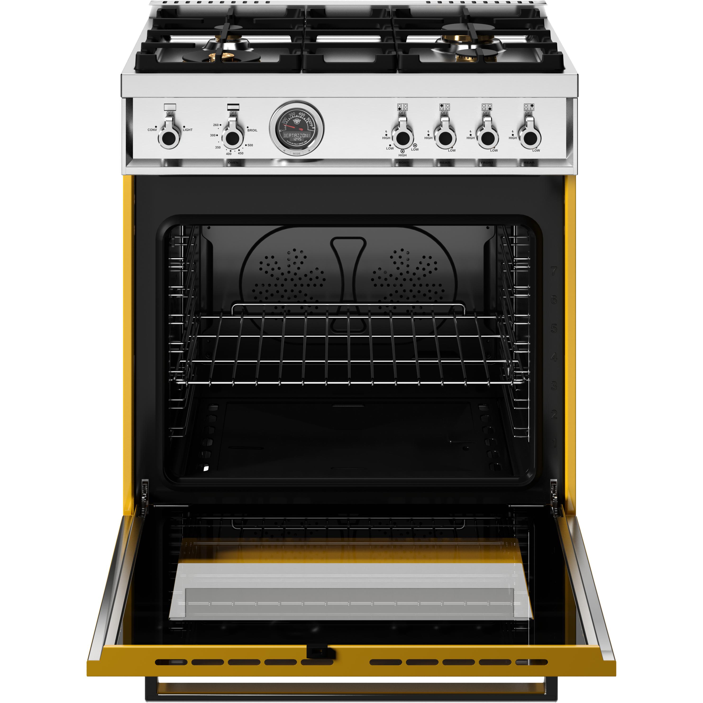 Bertazzoni PRO304BFGMGIT 30-Inch Freestanding Gas Range - Professional Italian Kitchen Stove for Home Chefs & Cooking Enthusiasts - Perfect for Baking, Roasting & Gourmet Meals