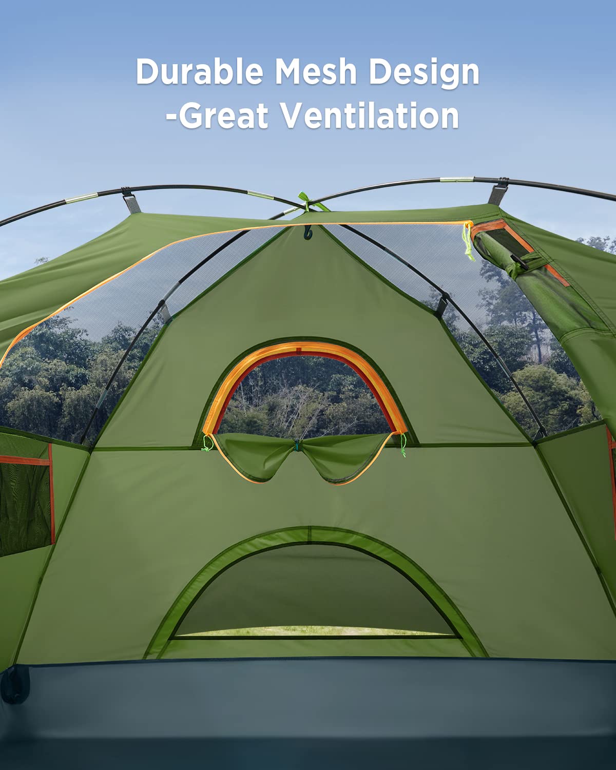 Ciays Waterproof Camping Tent - Lightweight Family Tent with Removable Rainfly & Carry Bag | Perfect for Outdoor Adventures, Backpacking, Hiking & Travel | Includes Stakes for Easy Setup
