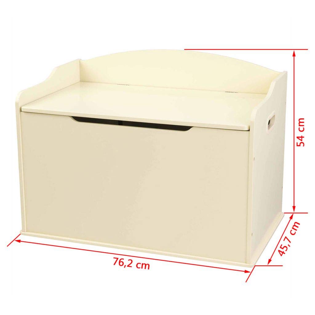 KidKraft Austin Toy Box in Vanilla - Kids Storage Organizer for Toys, Books & Clothes - Perfect for Bedroom, Playroom & Nursery Organization