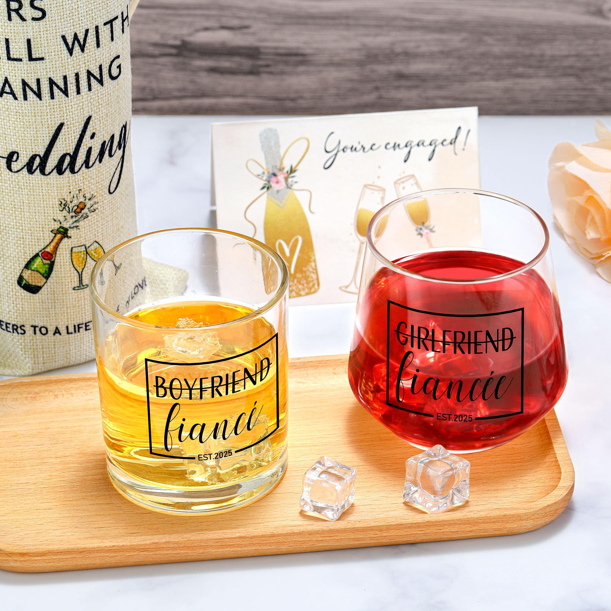 **Unique Engagement Gifts for Couples - Romantic & Personalized Gifts for Newly Engaged Couples, Him & Her - Perfect for Anniversaries, Weddings & Home Decor**