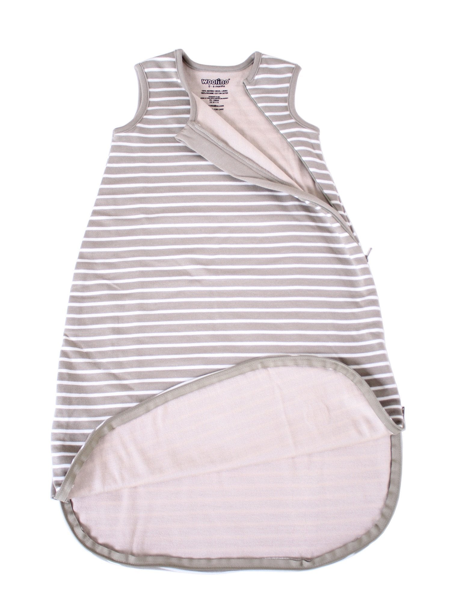4 Season Baby Sleeping Bag - Soft Merino Wool & Organic Cotton for Newborns & Toddlers - Lightweight & Breathable for Year-Round Comfort - Perfect for Nursery, Travel & Outdoor Adventures