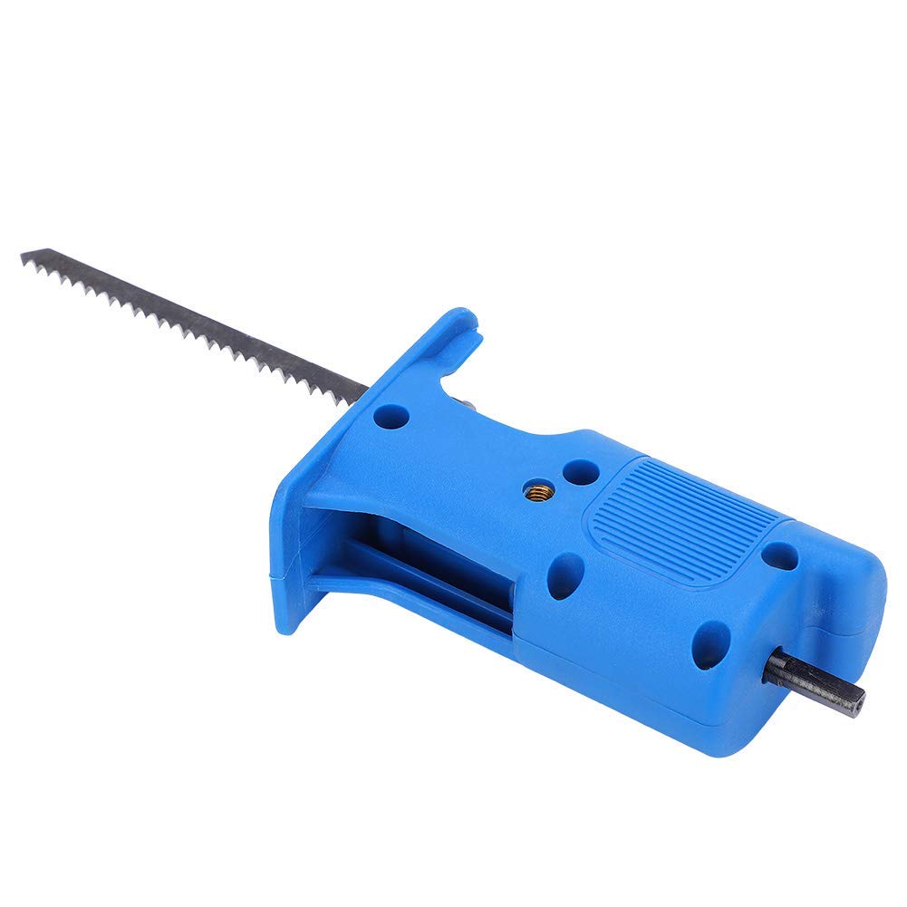 **Reciprocating Saw Attachment for Electric Drill - 3-Piece Wood & Metal Cutting Blades - Portable Handheld Woodworking Tool for DIY Projects, Home Renovation, and Construction**