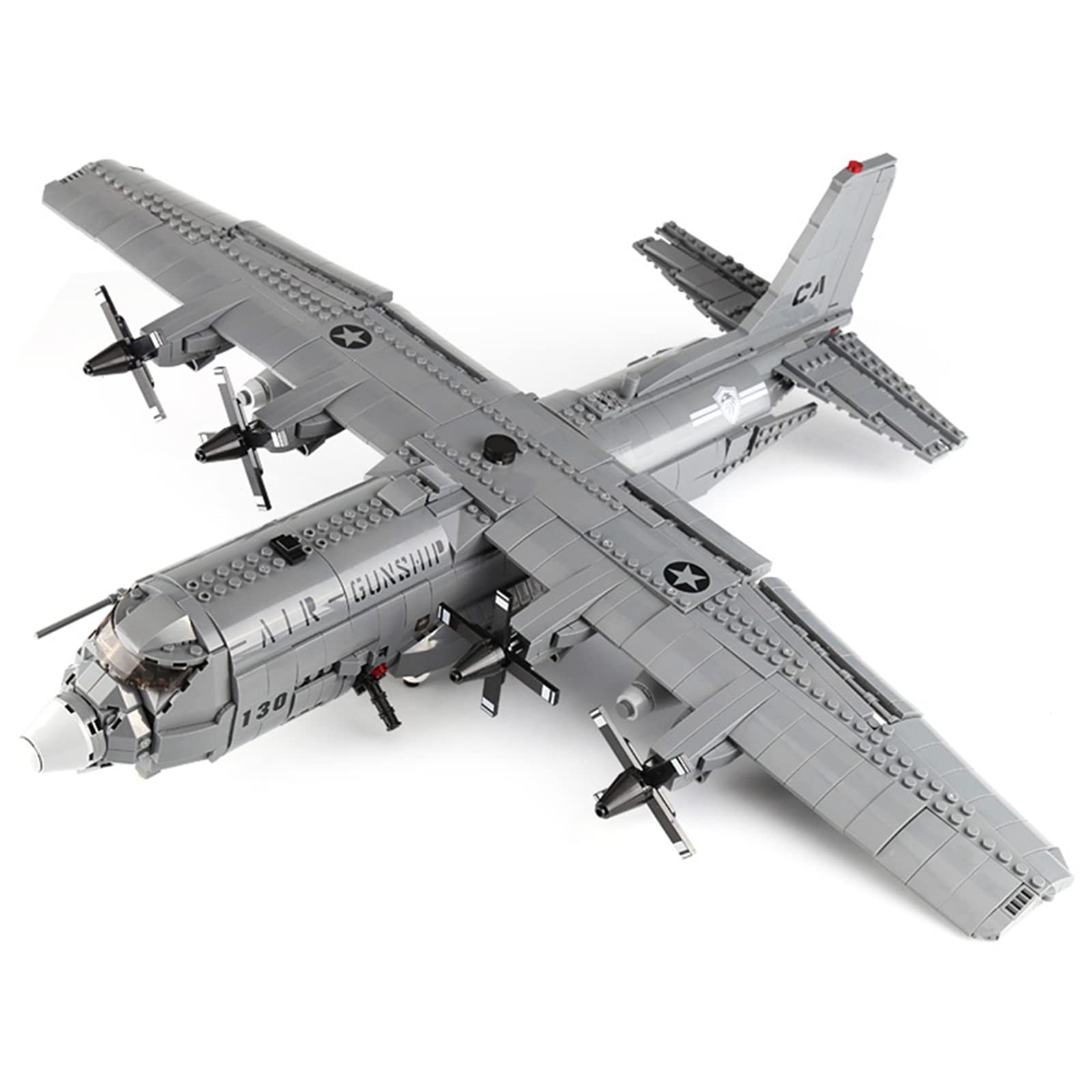 WW2 Military Airplane Building Kit - 1713pcs AC130 Gunship Model Set, Collectible Aircraft Toy for Teens & Adults | Perfect for History Enthusiasts, Display & STEM Learning