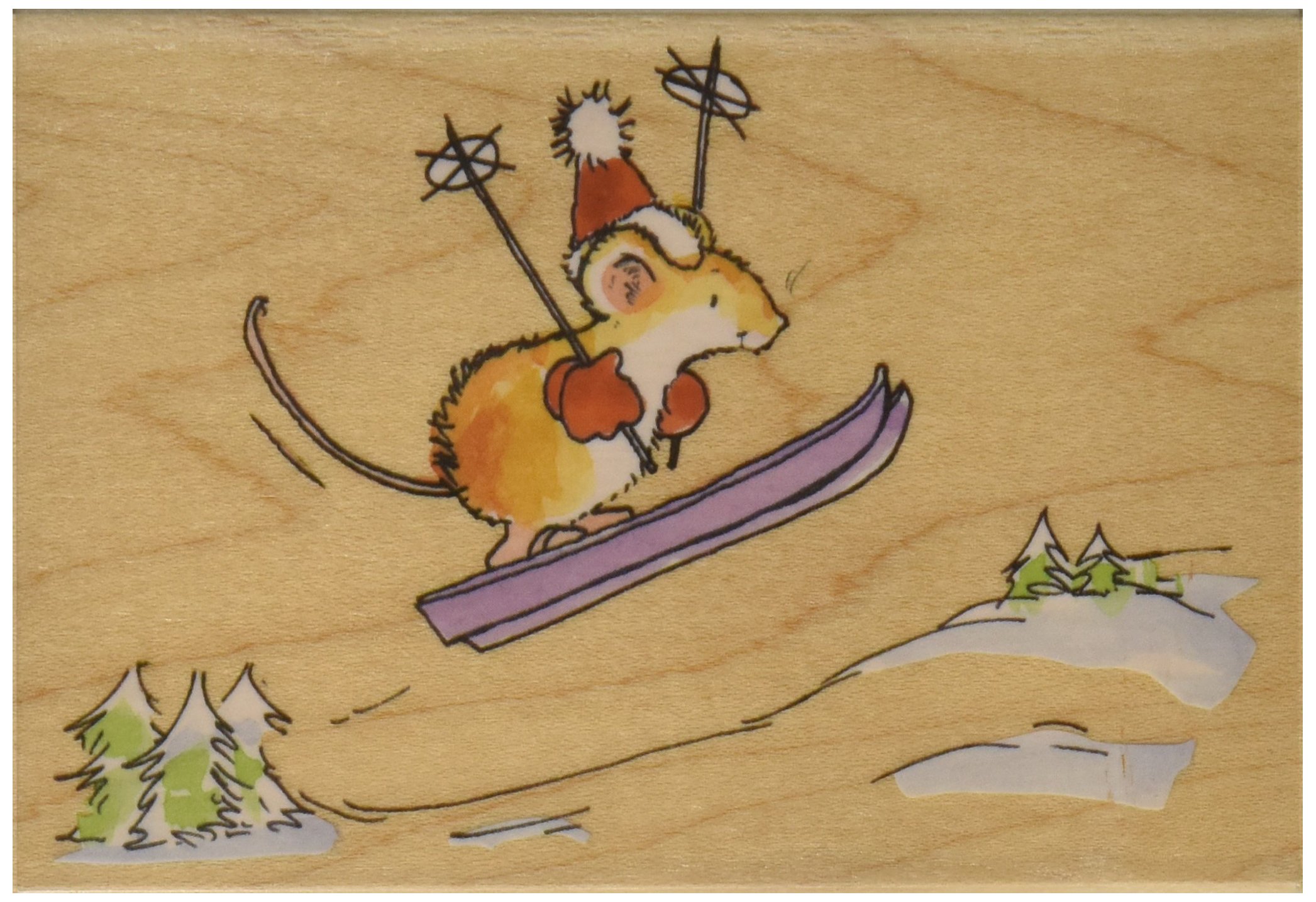 Penny Black Spirit of Christmas Wood-Mounted Rubber Stamps for Holiday Card Making & Scrapbooking - Perfect for DIY Christmas Greetings, Gift Tags & Festive Crafts