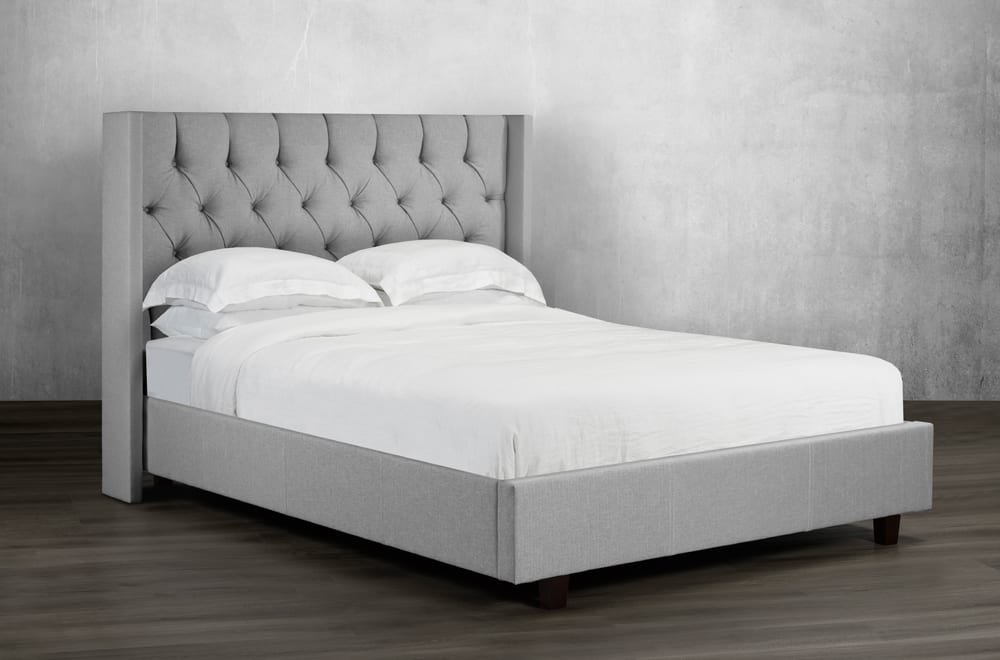 Canadian Made Mercy Platform Bed Frame - Solid Wood Modern Minimalist Design for Bedroom, Guest Room & Dorm | Easy Assembly & Sturdy Support