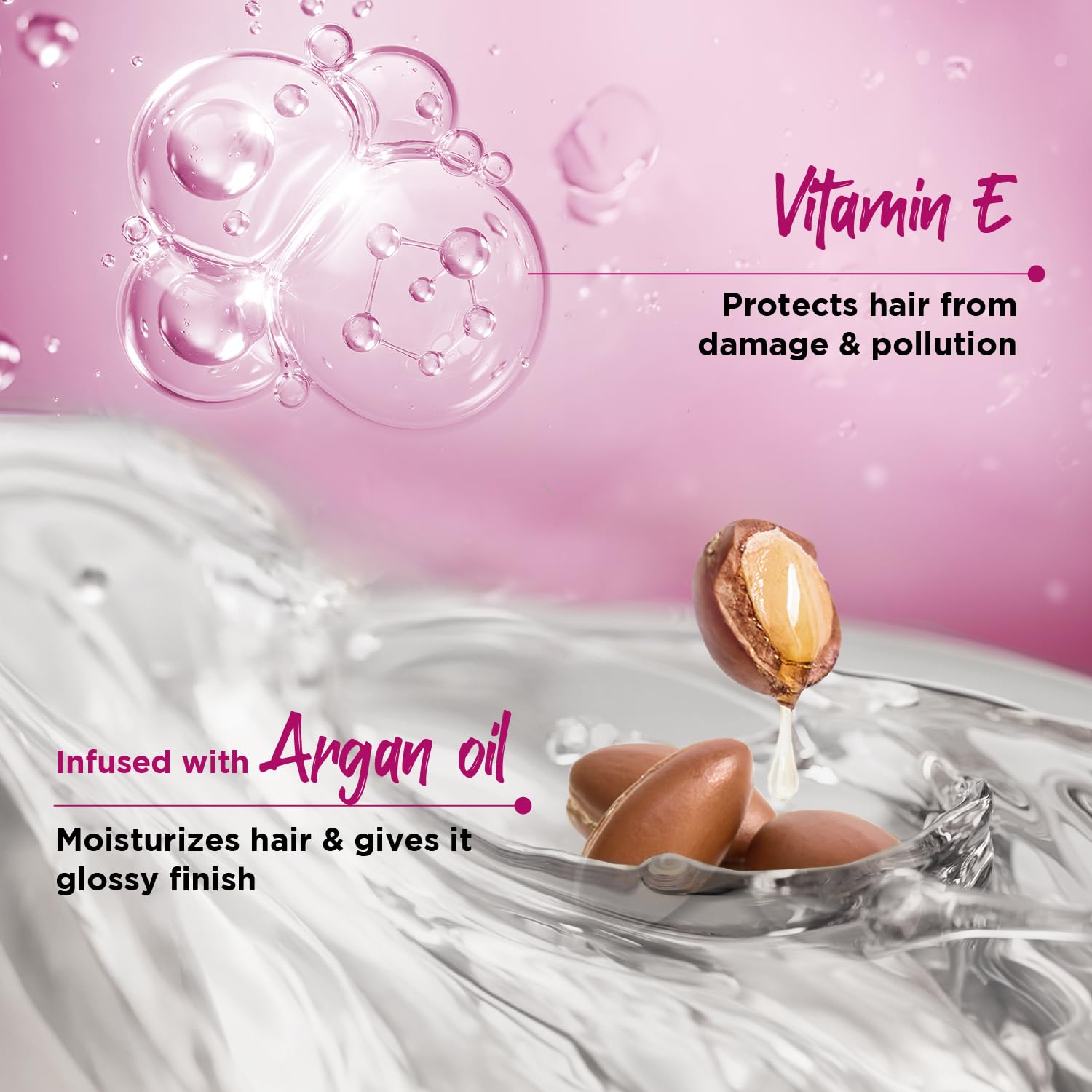 Livon Shake & Spray Hair Serum - Instant Shine, Frizz Control & Damage Protection with Vitamin E & Argan Oil - Travel-Friendly 50ml Spray for Women & Men - Perfect for Dry, Damaged Hair at Home, Gym or On-The-Go