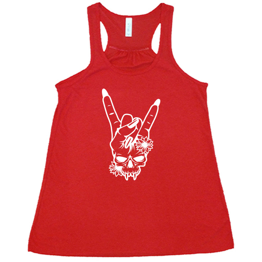 Skull Rocker Hand T-Shirt - Gothic Punk Graphic Tee for Men & Women - Perfect for Concerts, Halloween & Rock Music Events