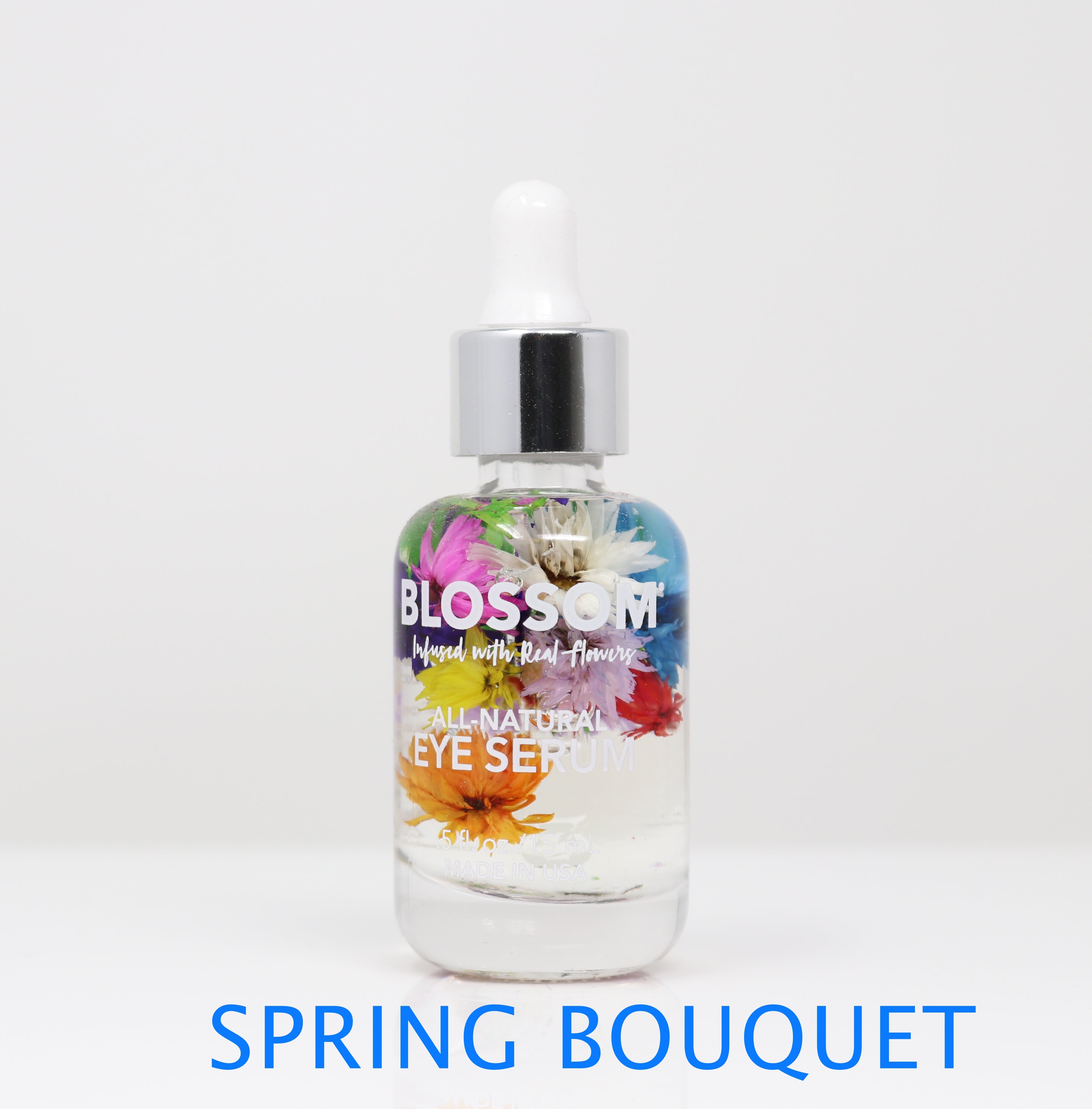 Blossom Vegan All Natural Eye Serum - Paraben Free, Organic, 0.5 oz (1 Pc) - Dark Circle & Wrinkle Reduction for Sensitive Skin - Perfect for Nighttime Skincare Routine