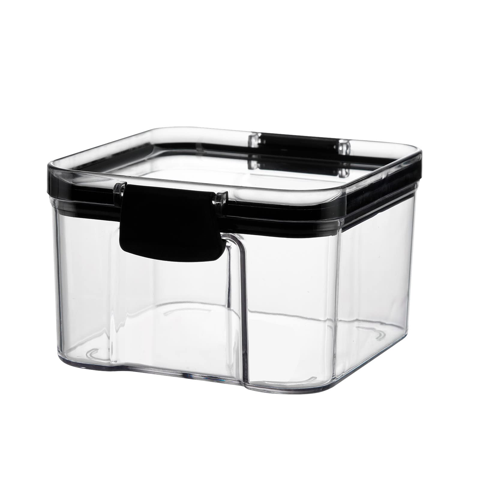 Airtight Plastic Food Storage Containers for Kitchen & Pantry - BPA-Free Sealed Canisters for Grains, Chips, Snacks & Dry Goods - Perfect for Meal Prep, Organization & Long-Term Food Preservation (Set of 1)