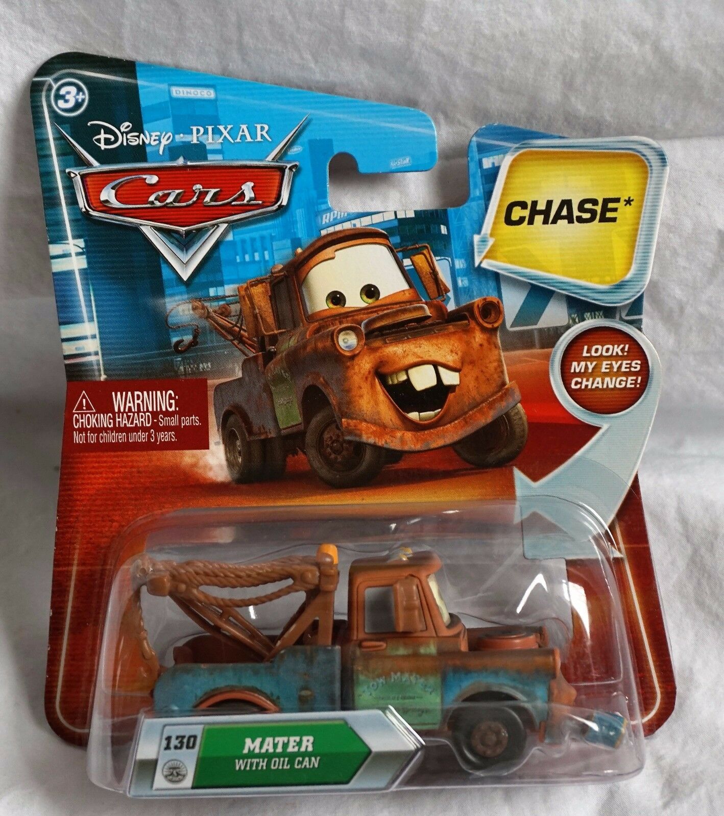 Disney Pixar CARS Movie 1:55 Die Cast Mater Toy with Oil Can #130 - Collectible Car with Lenticular Eyes for Kids & Fans | Playtime, Display & Gift Idea