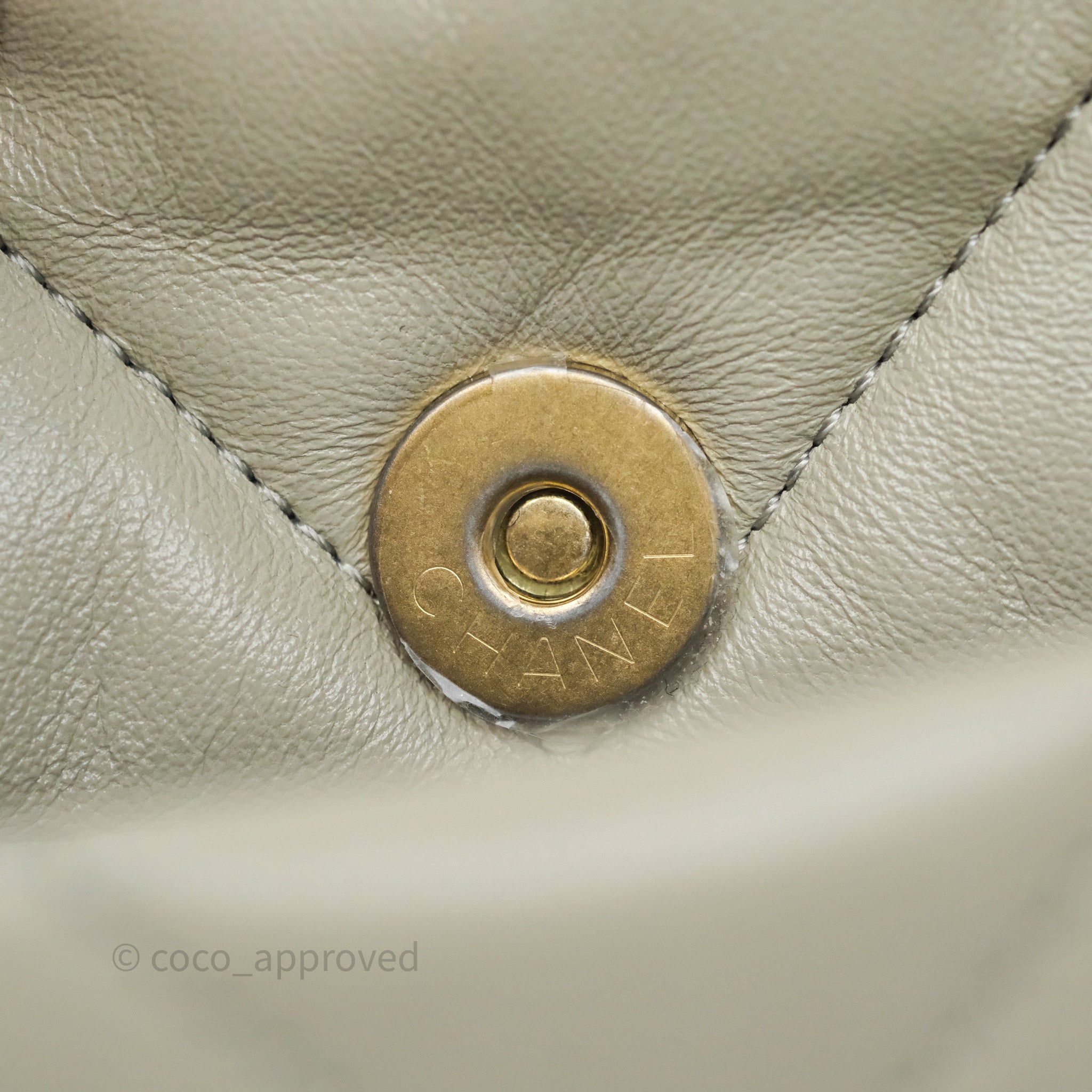 Chanel 19 Small Handbag in Sage Grey with Mixed Hardware - Luxury Crossbody Bag for Women, Perfect for Date Night & Evening Events