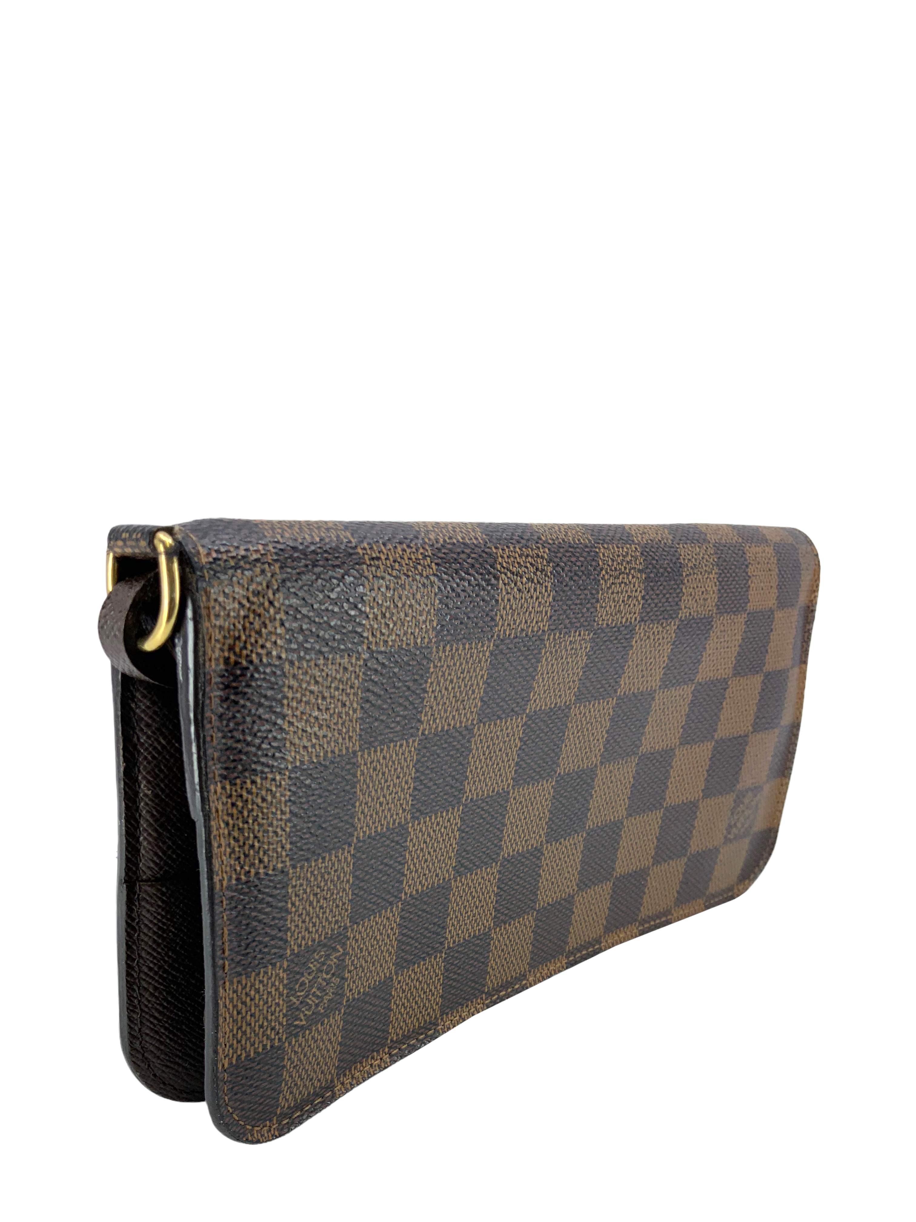 Louis Vuitton Insolite Damier Ebene Wallet Organizer - Luxury Compact Wallet for Women - Perfect for Travel, Business & Everyday Use